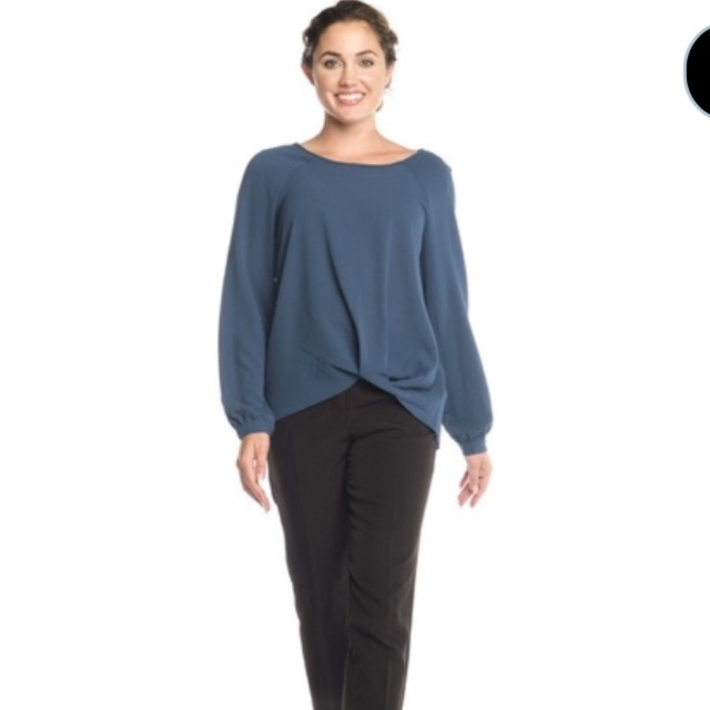 Zac & Rachel Pebble Crepe w/ Accentuated Sleeves